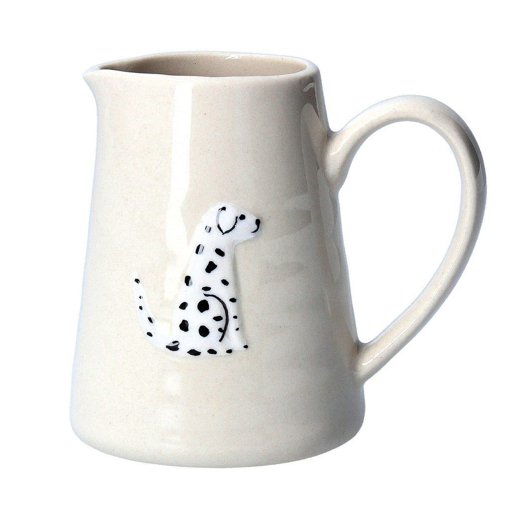 Ceramic jug with dog design.