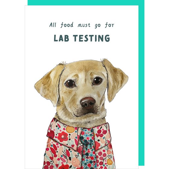 Testing Lab Card Lab Test Golden Lab Card – Gower Gallery