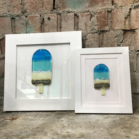 Single Beach Lolly Framed glass sold on behalf of the artist