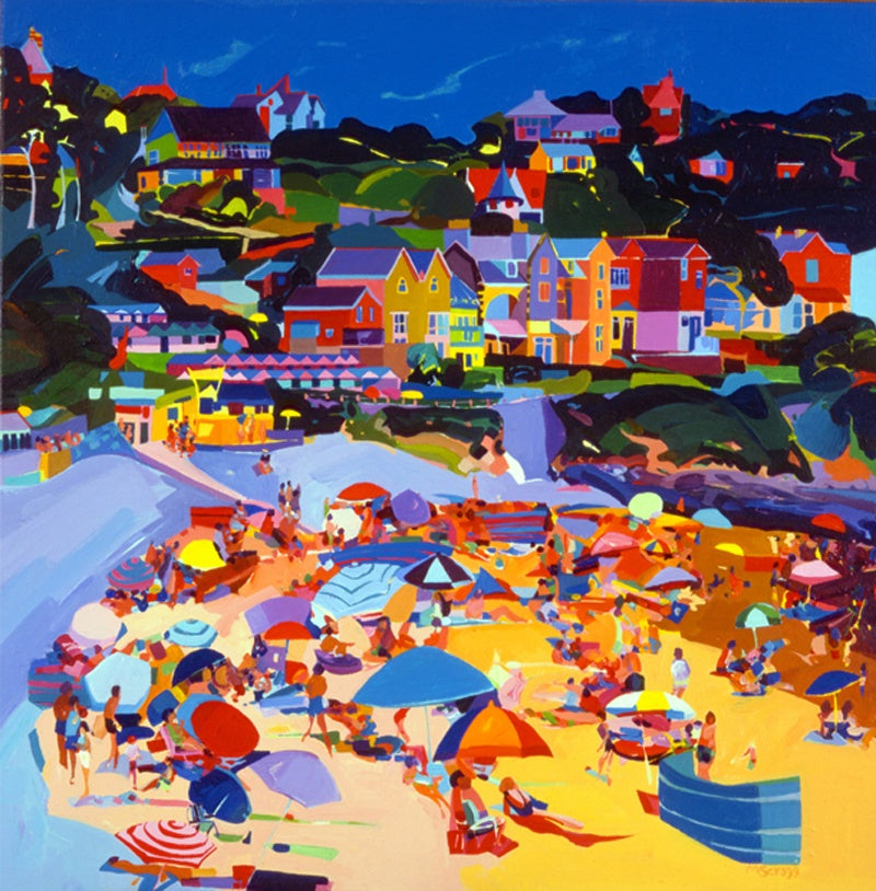 Abstract limited edition print of Langland in vibrant colours.
