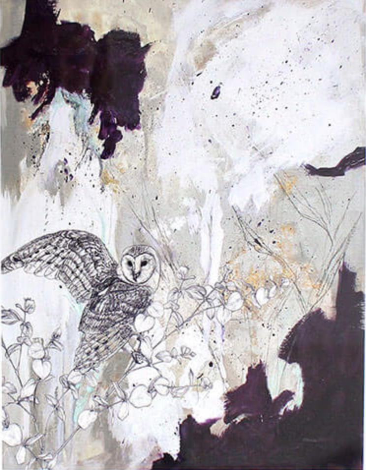 Giclee print of an barn owl by Sky Siouki.