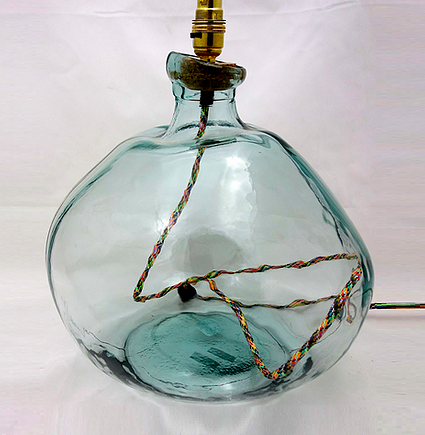 clear glass lamp base