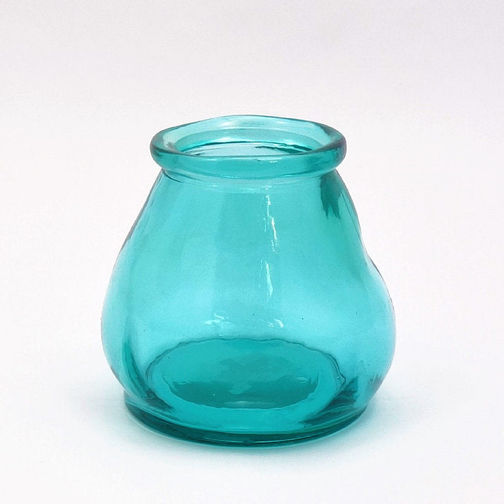 Glass tealight holder in various colours.